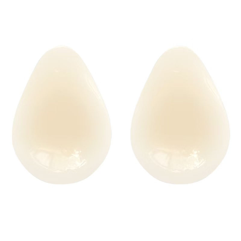 Nipple Cover Pasties - Wassertropfen-förmiger Unsichtbarer BH Silikon-Nippelabdeckung BH-Einlage Trägerlose