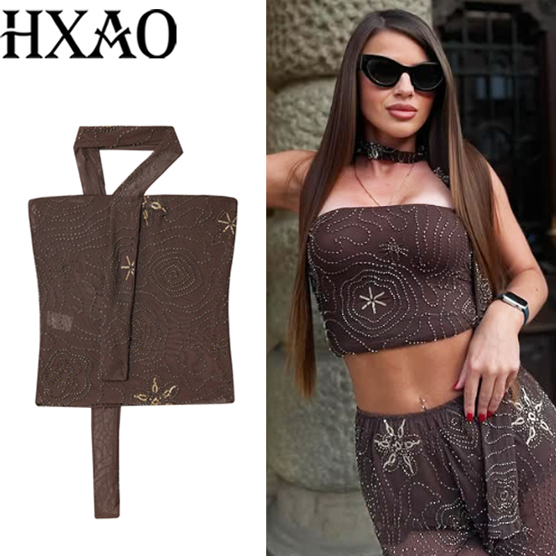 Strapless Bra Backless - HXAO Korsett Crop Tops Für Frau