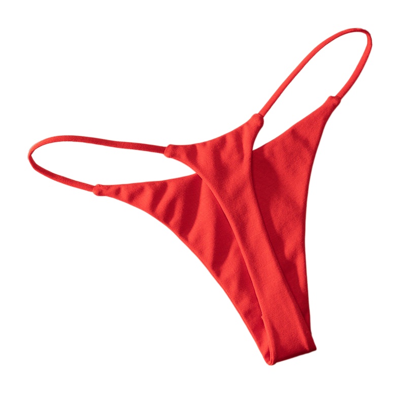 Thong Bikini Women - Baumwoll-Tanga mit Niedriger Taille für Damen,