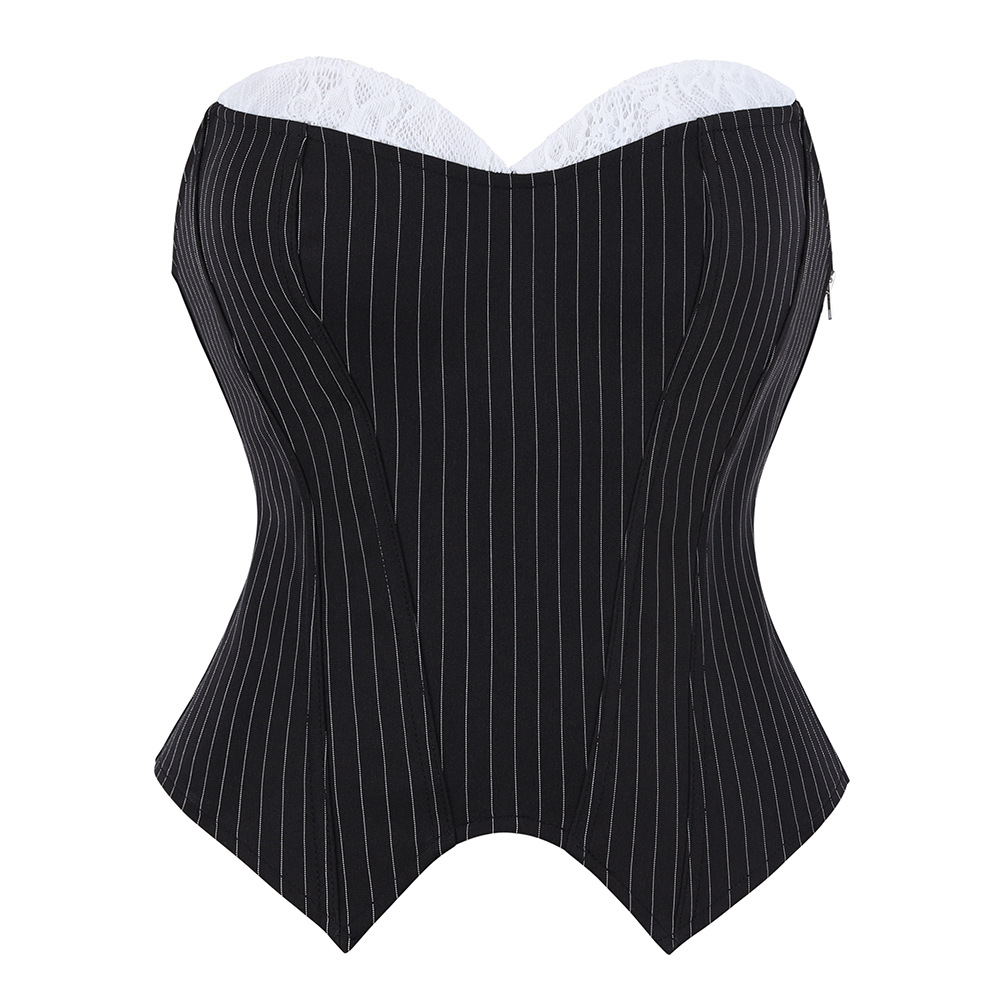 Schwarzes und Spitzenbesetztes – Corset Waist Cinch Bewertung und Preis