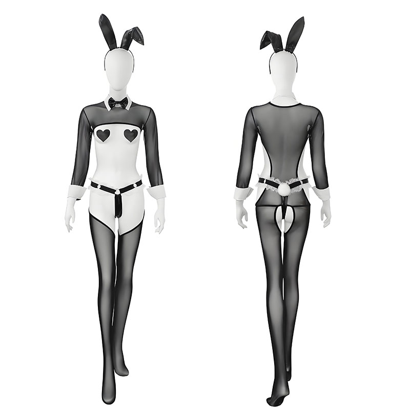 Anime Bunny Maid Uniform Netz- – Garter Belt Set Bewertung und Preis
