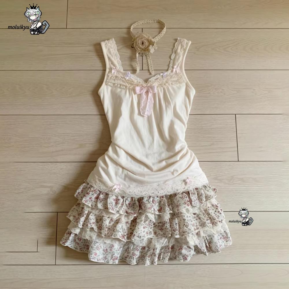 Damen Y2K 2-teiliges Outfit-Se – Cami Top Lace Bewertung und Preis