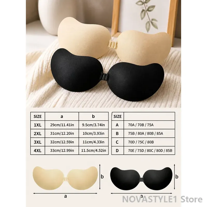 2 Paar atmungsaktive, unsichtb – Strapless Bra Backless Bewertung und Preis